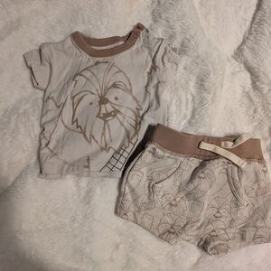 Adorable Dog Print Baby Outfit